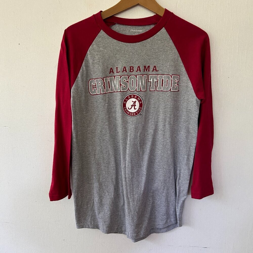 Alabama Crimson Tide Long Sleeve T-shirt Womens Medium Baseball Tee